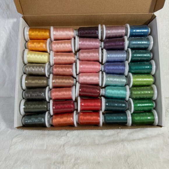 40 Cones of 500 Meters Polyester Machine Embroidery Thread - Vivid Set - Picture 4 of 7